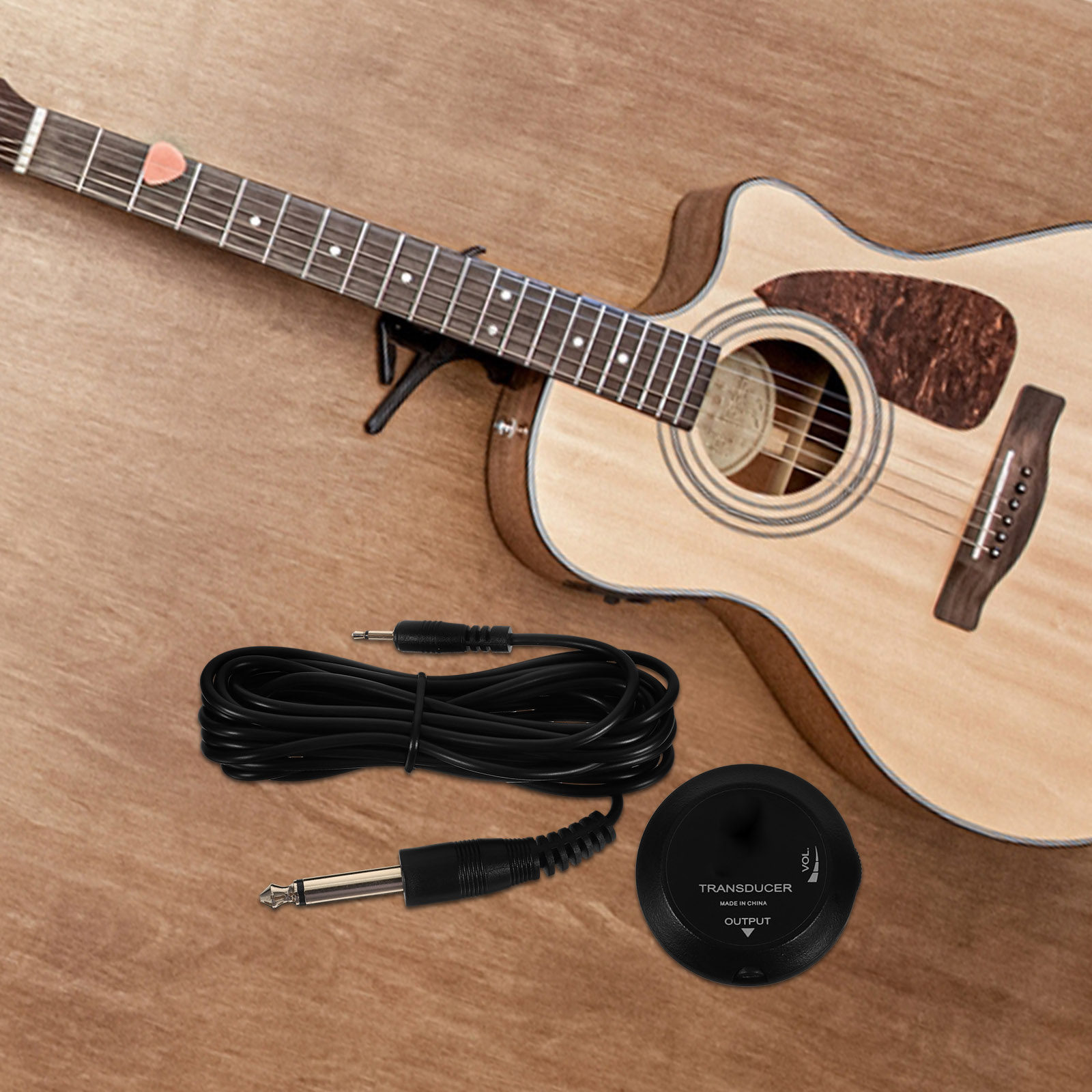 Musical Instrument Guitar - Guitar Pickup Transducer Compact Acoustic Instrument