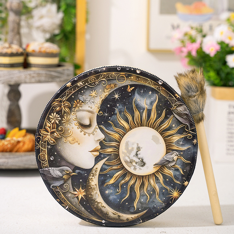 Musical Instrument Drawing - Egyptian Music Drum Beautiful Painting Strikes