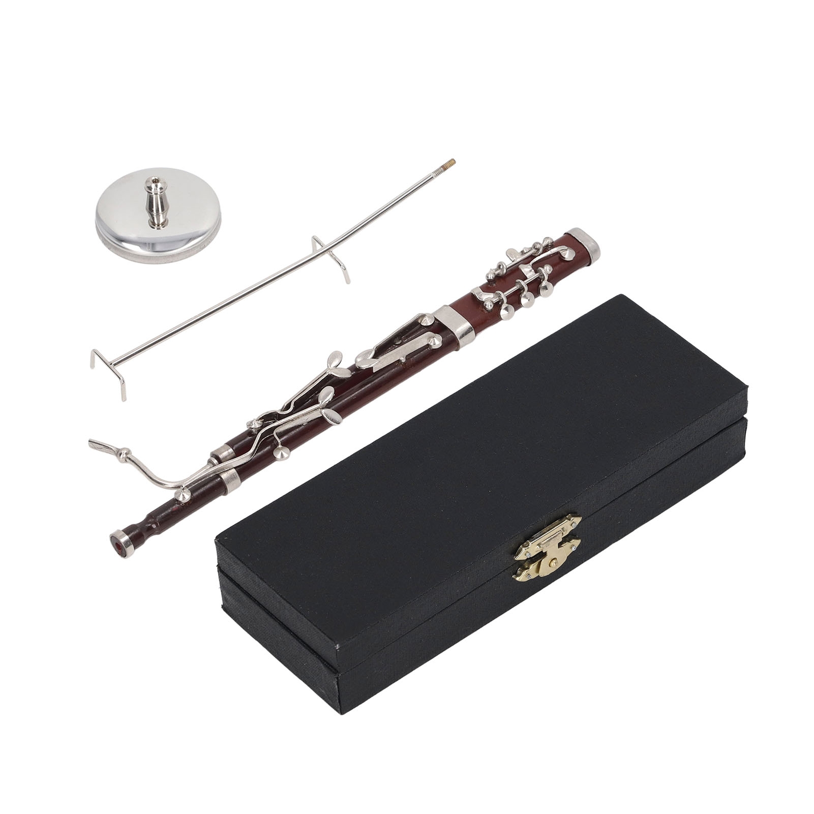 Musical Instruments - Miniature Bassoon Replica with Stand and