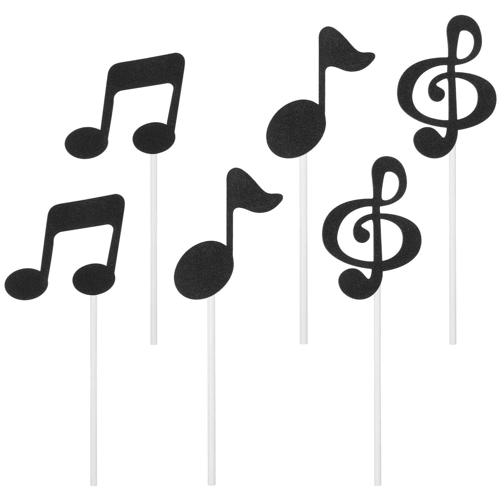 Musical Instrument Symbols - 18pcs Note Cake Toppers Cupcake Decorations