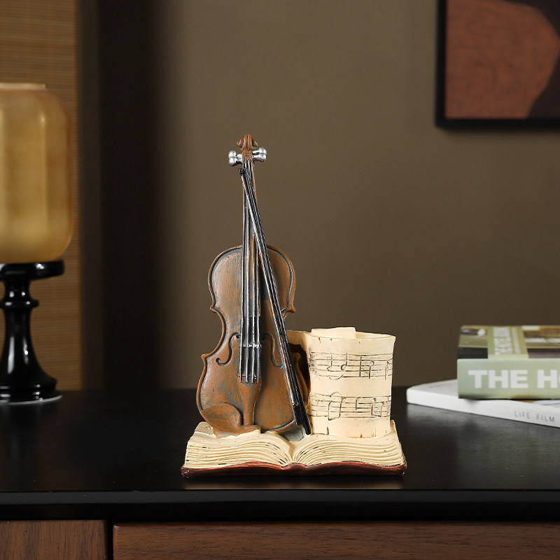 Musical Instrument Ending In A - European Style Entrance Hall Study Bookshelf