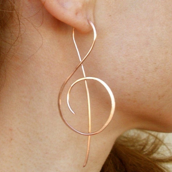 2021 Trendy Music Symbol Earri - Musical Instrument Symbols review and price
