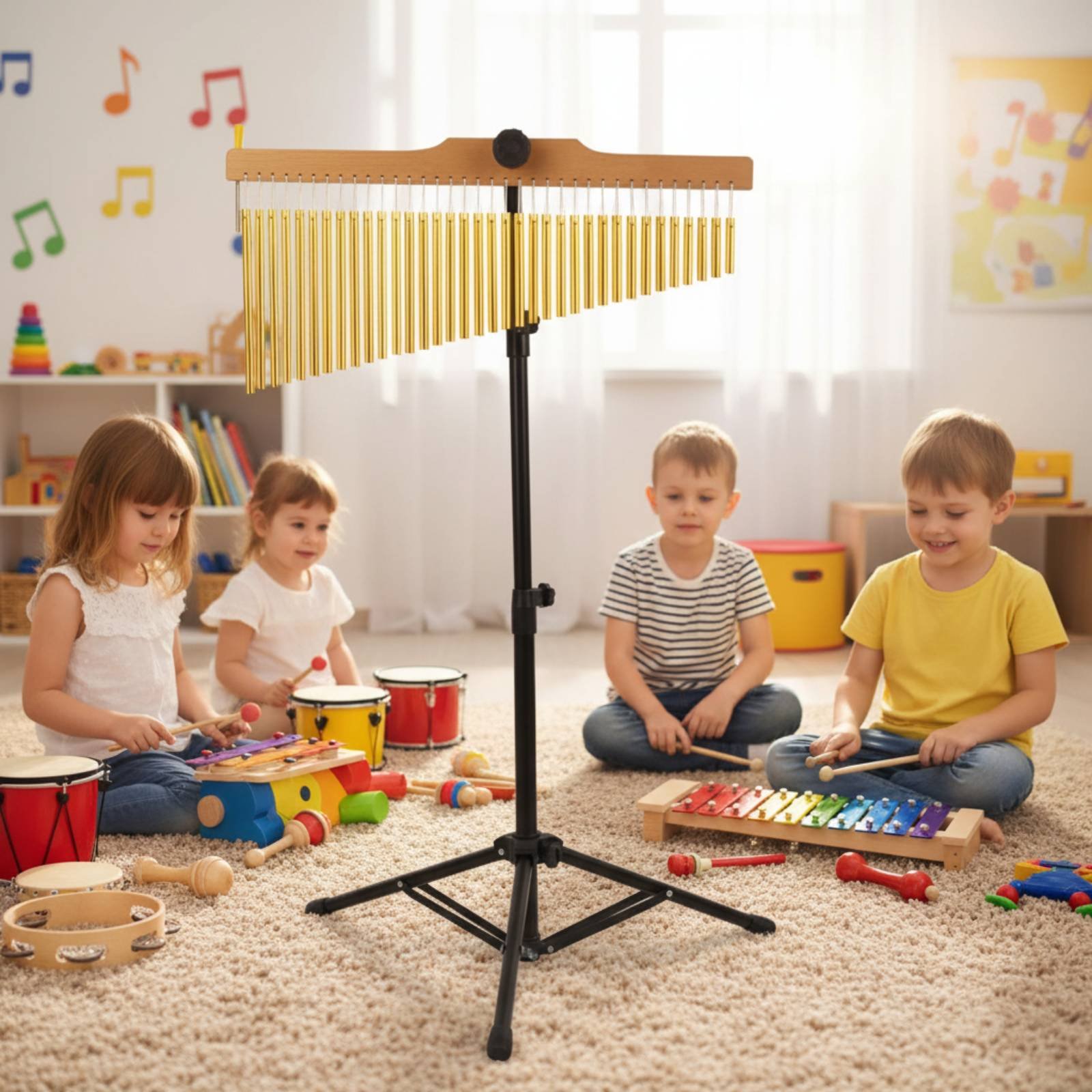 36 Tone Bar Chimes Clear and C - Musical Instrument Chimes review and price
