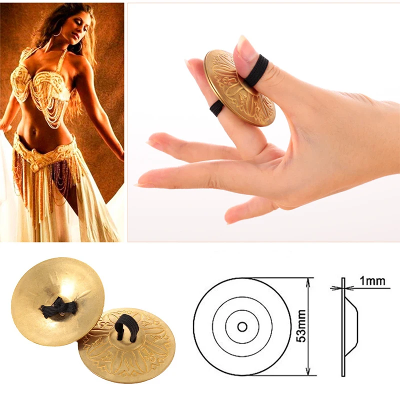 2PCS Copper Finger Cymbals Bel - Musical Instrument Zills review and price