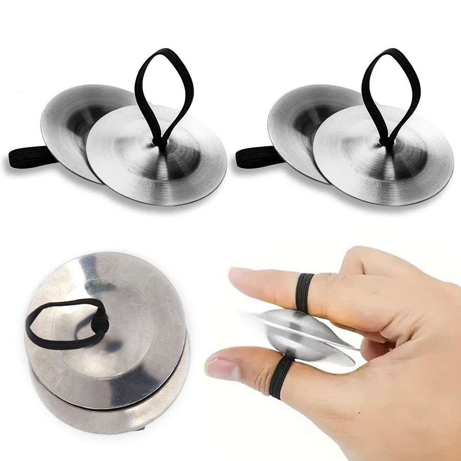 1/2Pair Sturdy Finger Cymbals  - Musical Instrument Zills review and price