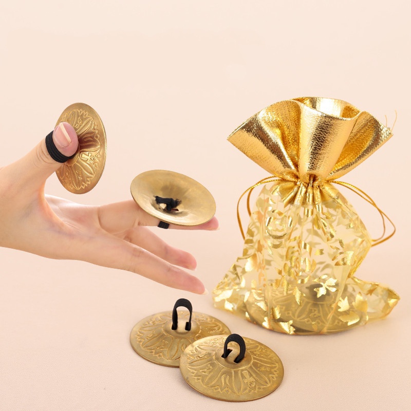 2Pcs Hot Sale Copper Mini Fing - Musical Instrument Zills review and price