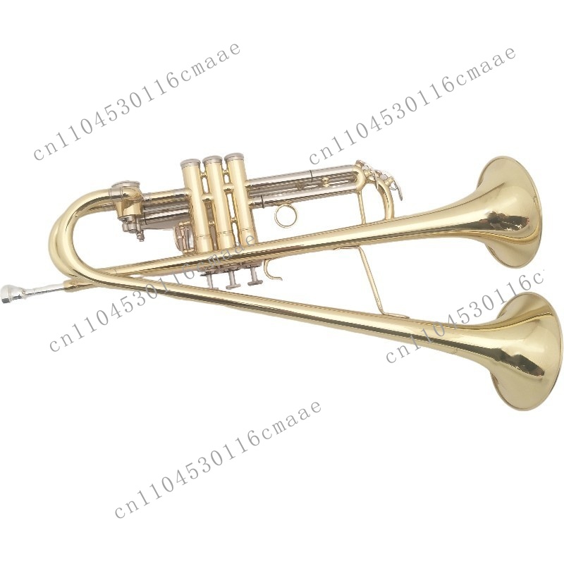 Brass Double Horn Trumpet Musi - Musical Instrument Manufacturers review and price