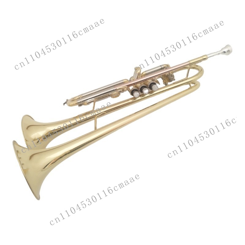 Brass Double Horn Trumpet Musi - Musical Instrument Manufacturers review and price