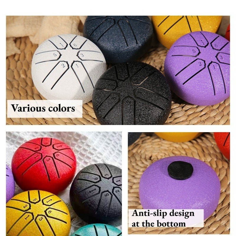 Mini 3 Inches 6 Notes Steel To - Tongue Drum Steel review and price