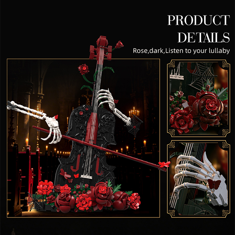 Creative Artist Skull Red Rose - Musical Instrument Manufacturers review and price