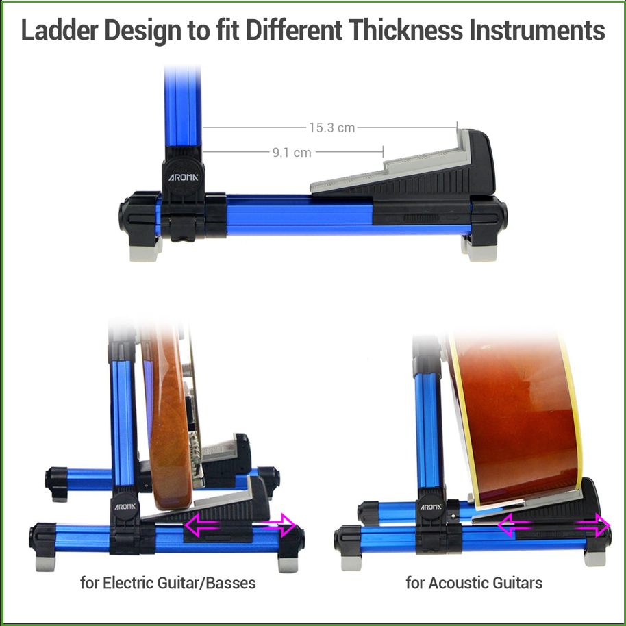 Foldable Aluminum Guitar Stand - Musical Instrument Organ review and price