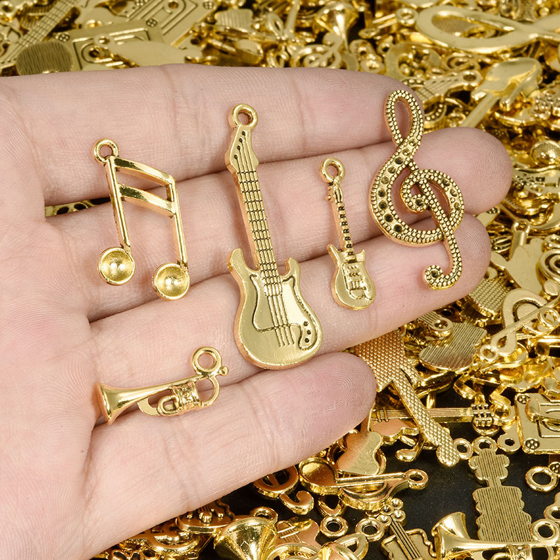 10/20/30pcs Retro Gold Color A - Musical Instrument Manufacturers review and price