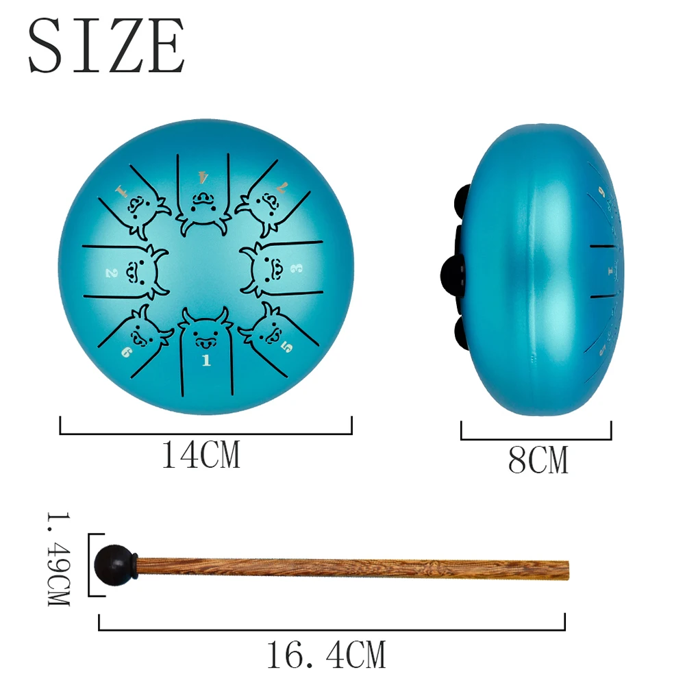 5 Inch 8 Tone Steel Tongue Dru - Tongue Drum Steel review and price