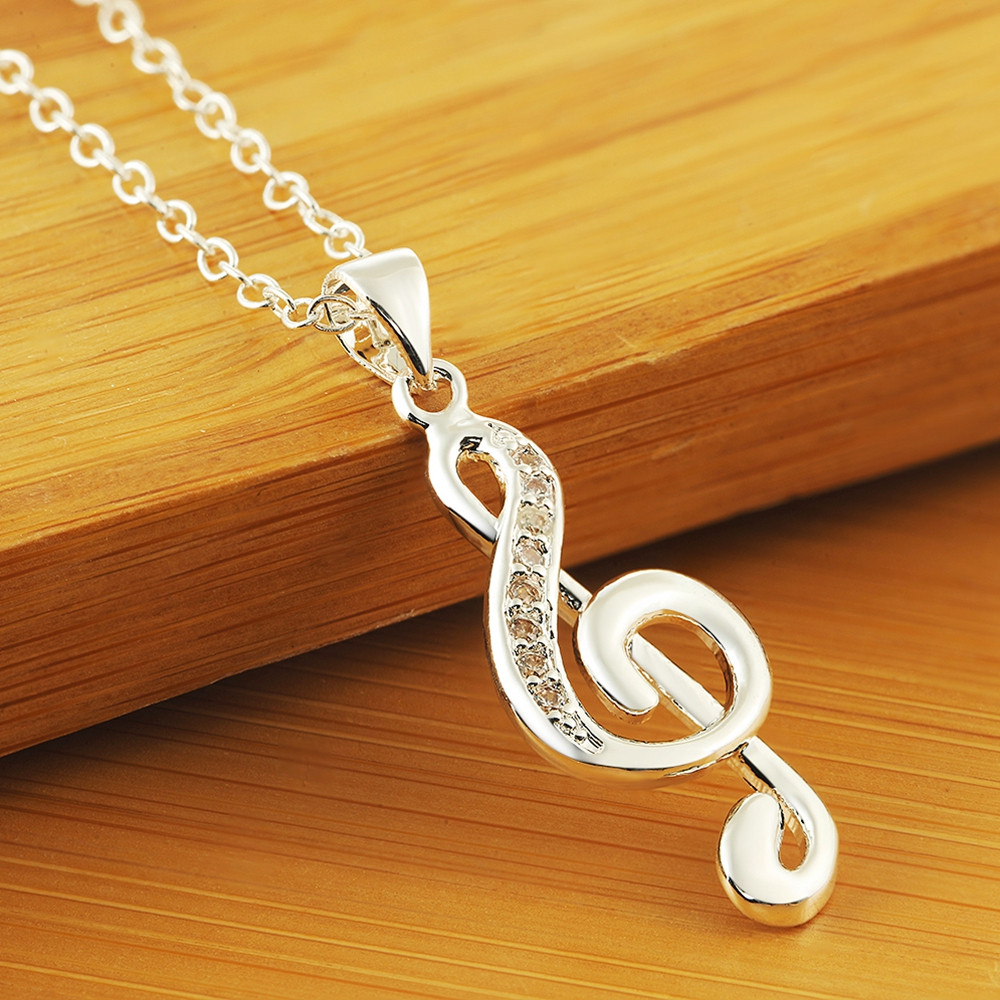 45CM 18inches 925 silver neckl - Musical Instrument Symbols review and price