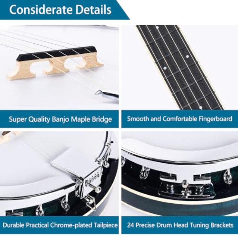Banjo 5 String Full Size Banjo - Banjo 5 String Open review and price