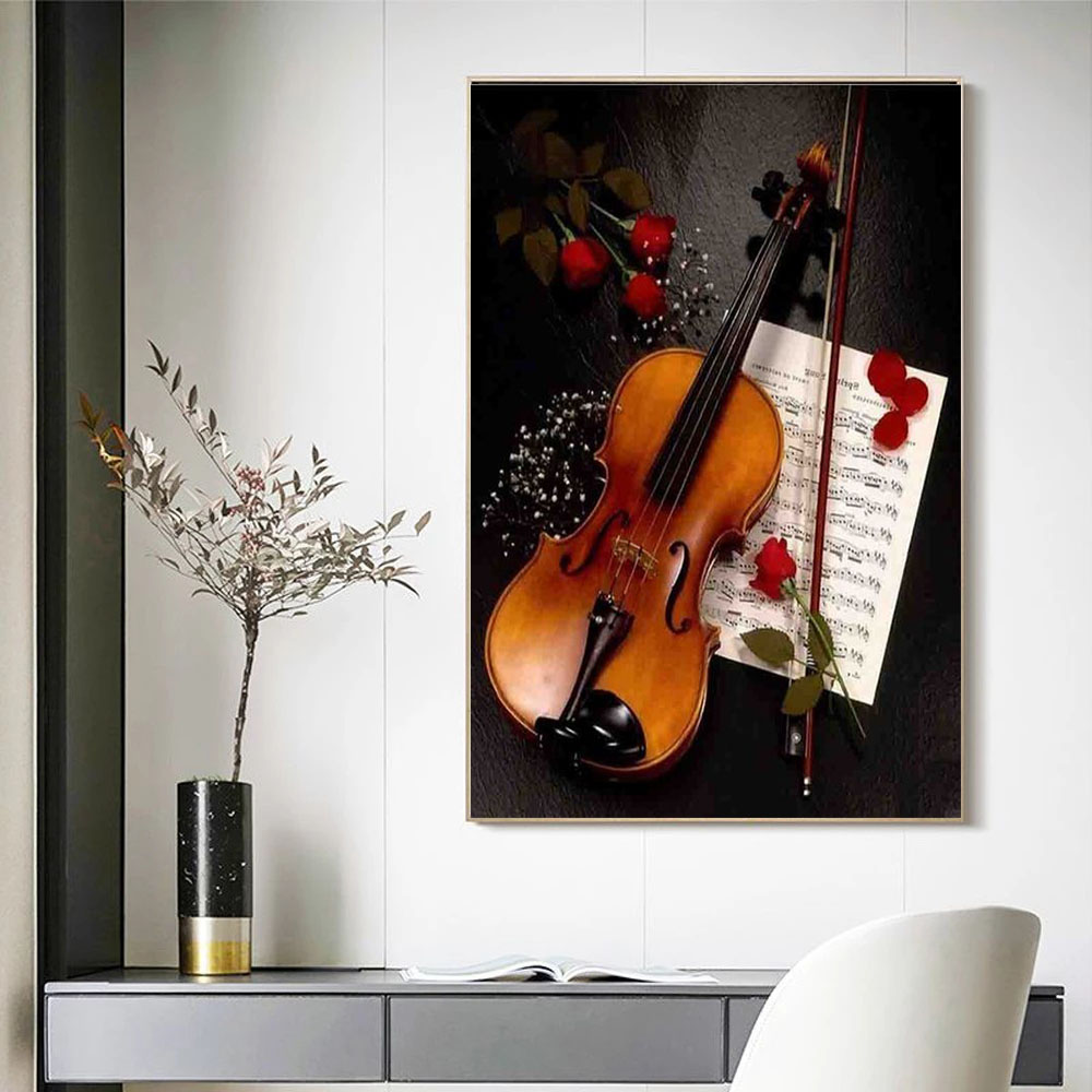 Paint By Numbers Violin Drawin - Musical Instrument Drawing review and price