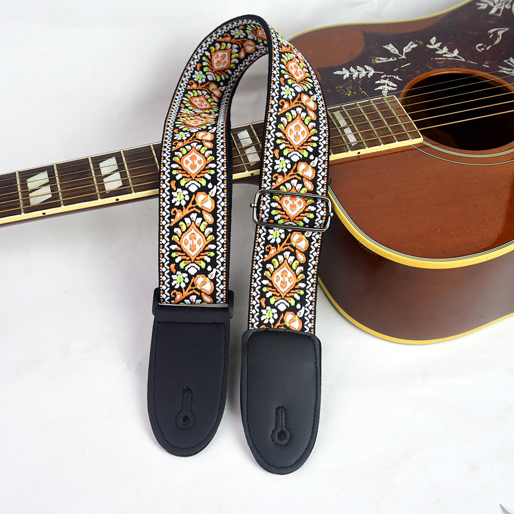 Adjustable Guitar Strap Embroi - Musical Instrument Art review and price