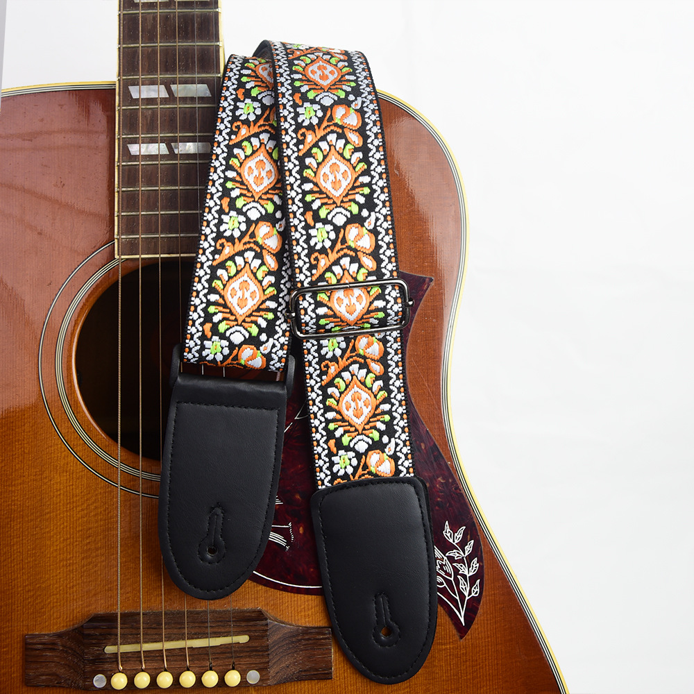 Adjustable Guitar Strap Embroi - Musical Instrument Art review and price