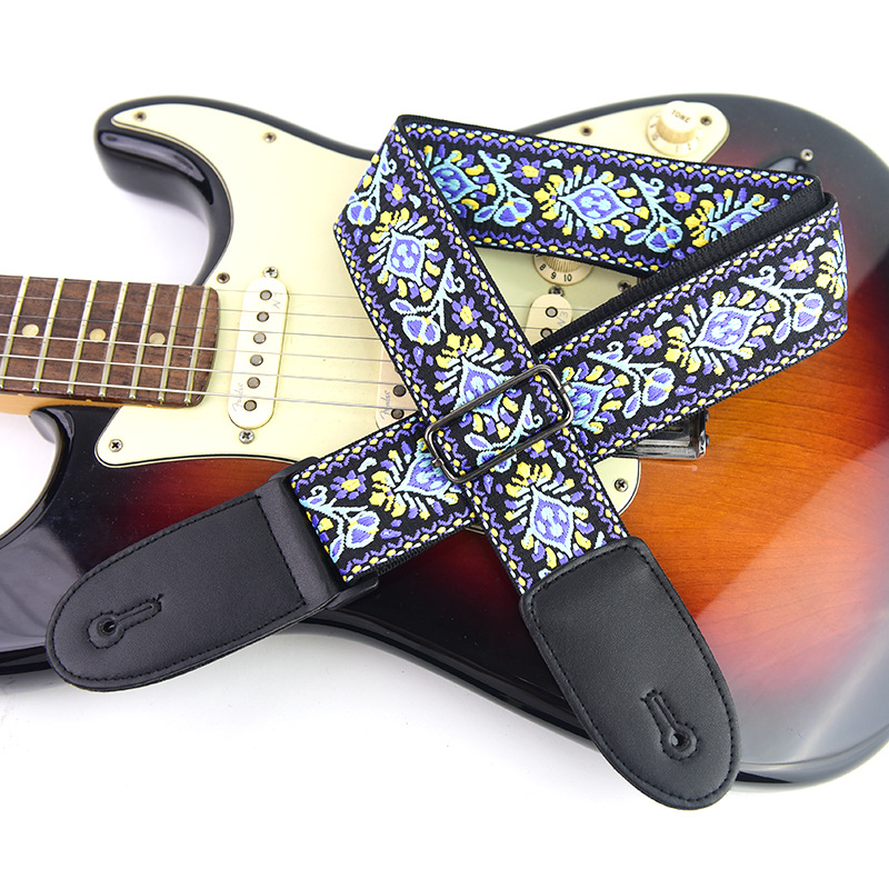 Adjustable Guitar Strap Embroi - Musical Instrument Art review and price