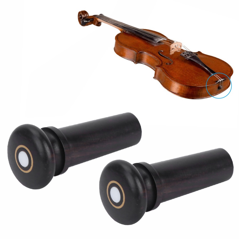 2PCS Ebony Violin Tail Endpin  - Musical Instrument Ending In A review and price