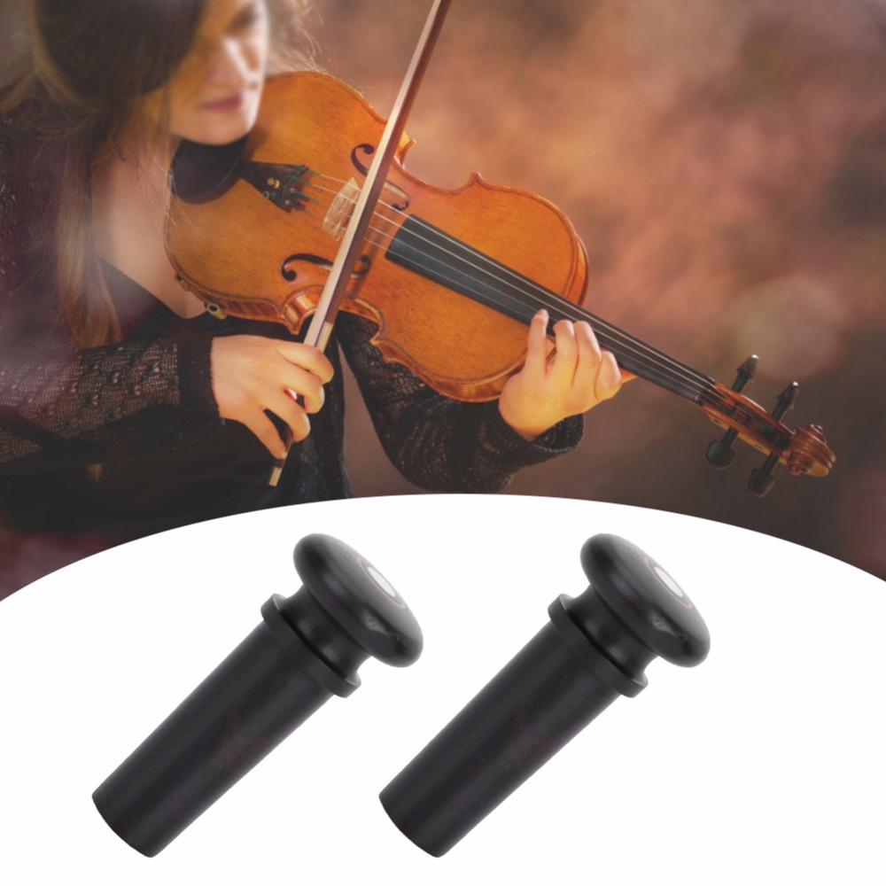 2PCS Ebony Violin Tail Endpin  - Musical Instrument Ending In A review and price